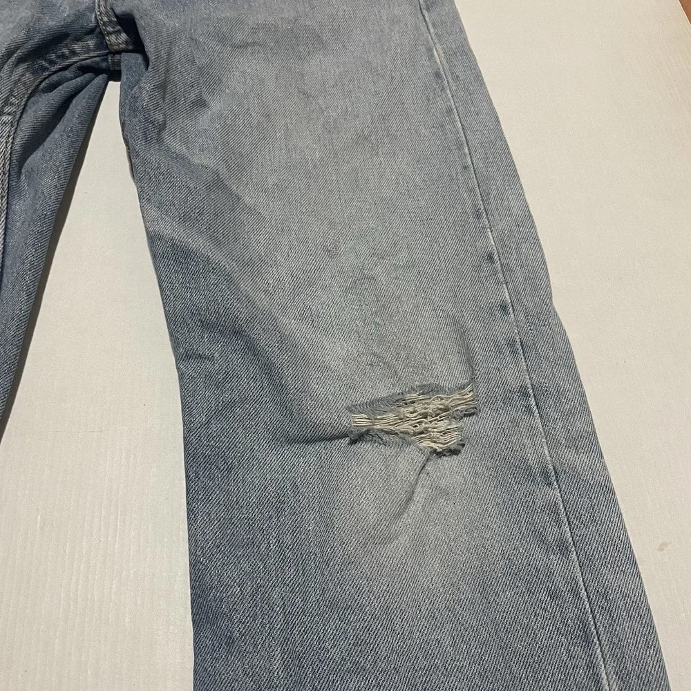 Vintage Mens Levi's 505 Light Wash Straight Leg Jeans Sz 32 X 29 Mexico Distress